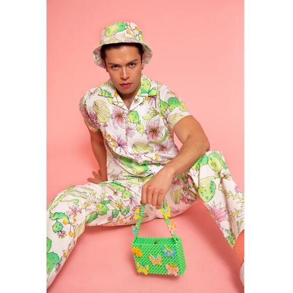 Keith Kelly NYC Cactus Double Knee Work Pants White Medium - Picture 5 of 8